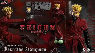 Figurine trigun vash the stampade 1/6 action